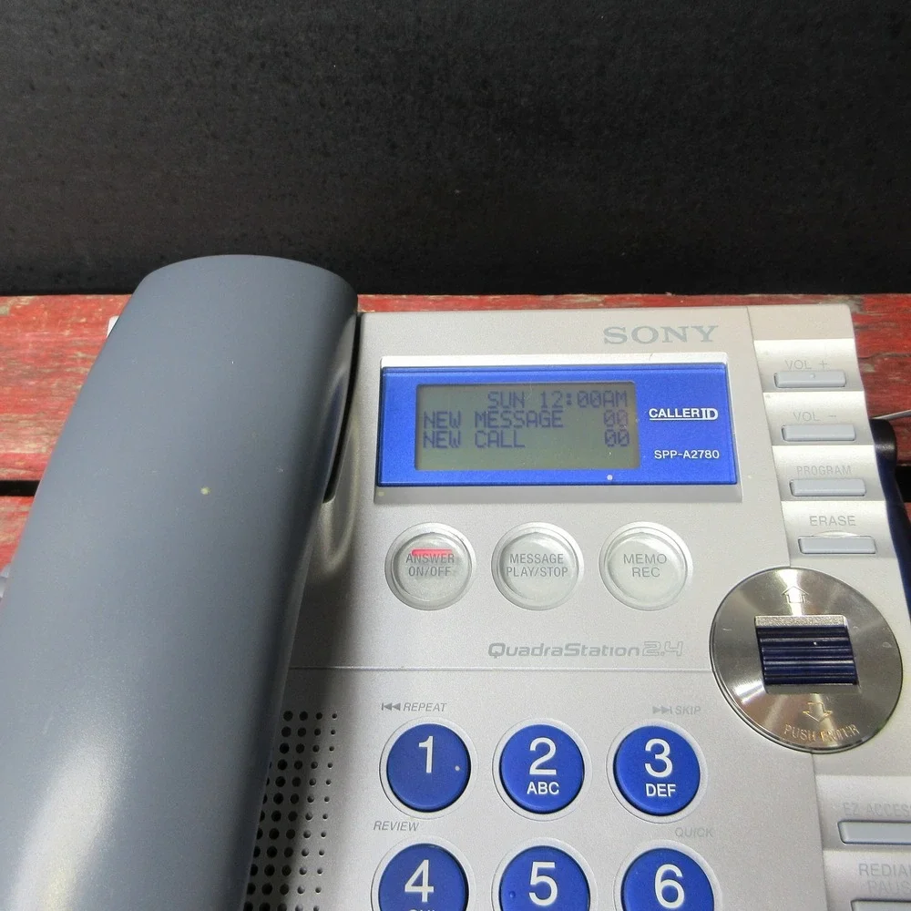 Sony SPP-A2780 QuadraStation 2.4GHz Cordless Phone System w/ Digital Answering
